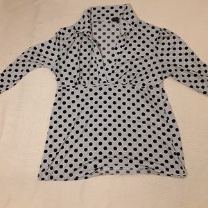 Maurices White and Black Long Tunic Size XL